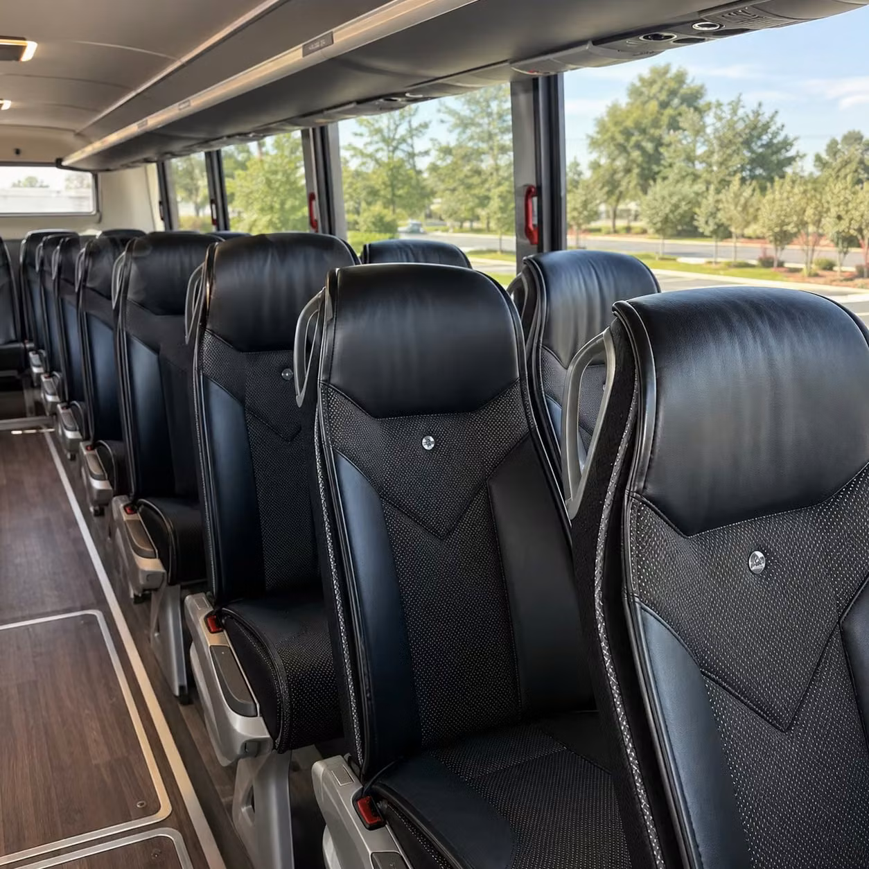 irvine charter bus interior