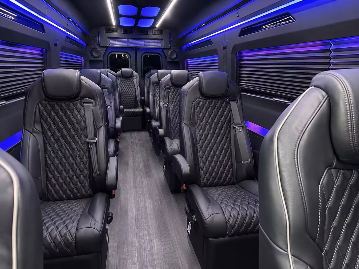sprinter van with driver inside